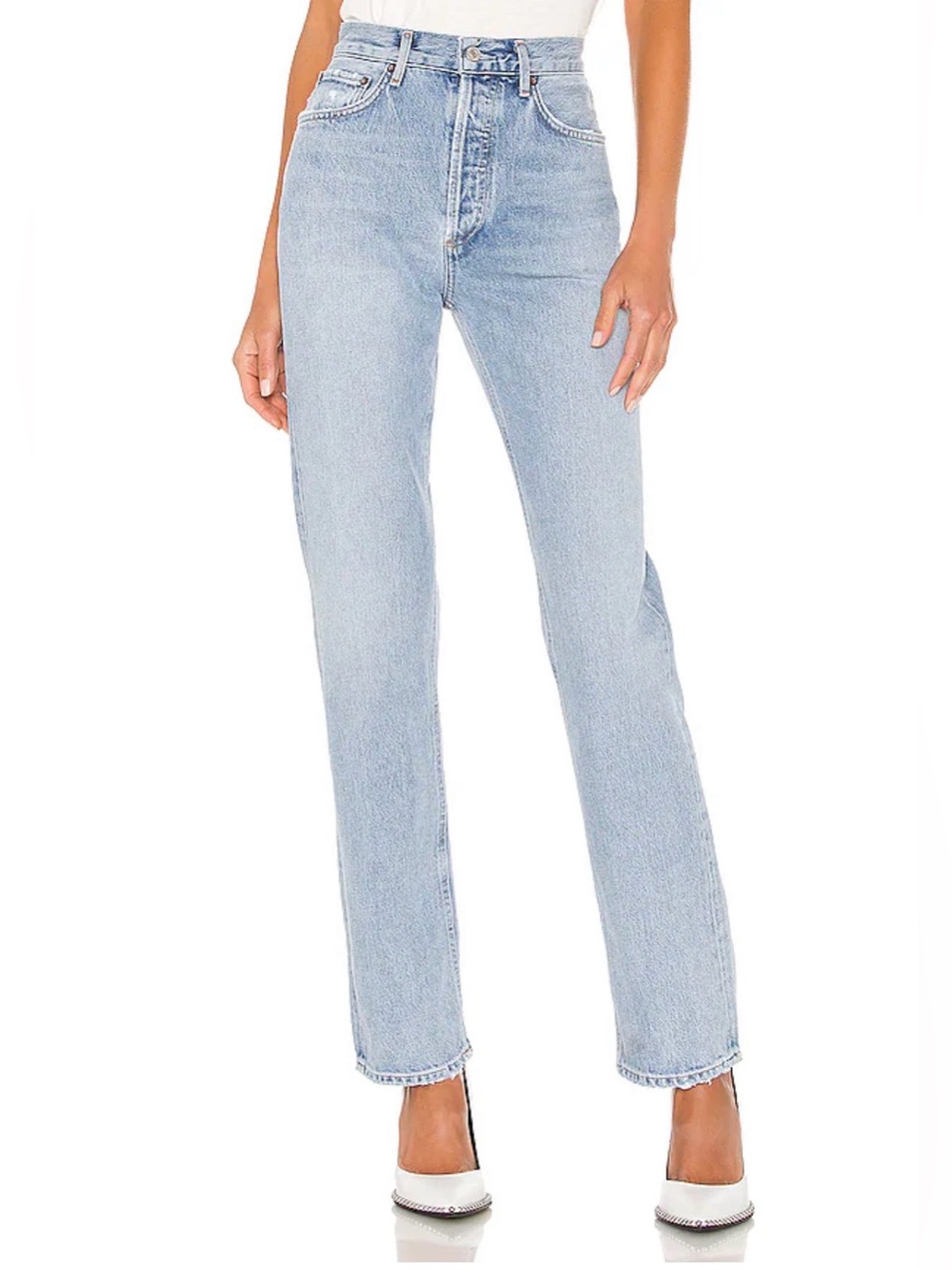 AGOLDE Lana Straight Leg Jeans in Riptide size 25